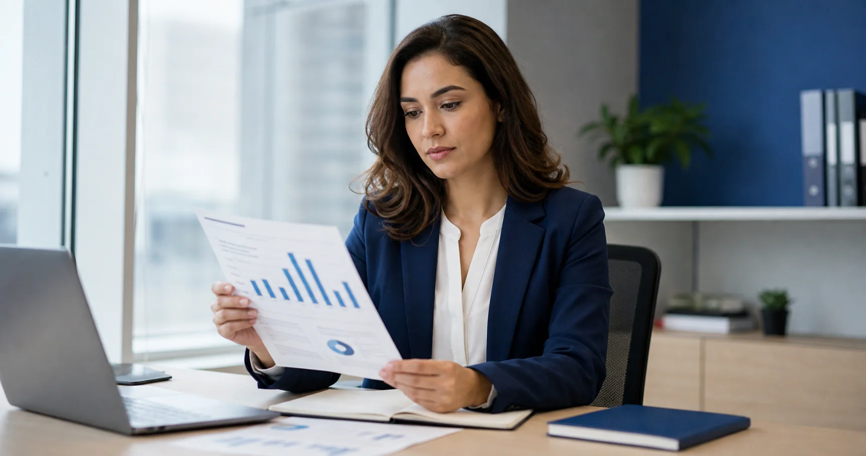 Profissional de RH analisando relatório de sinistralidade do plano de saúde empresarial em planilha