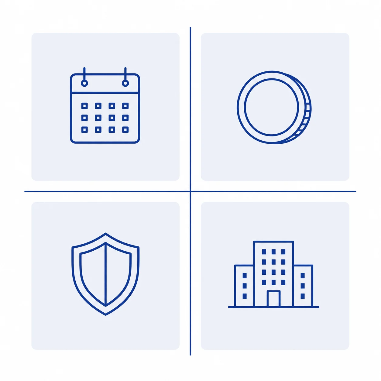 Grid visual de decisão comparando planos com e sem coparticipação para empresas PME